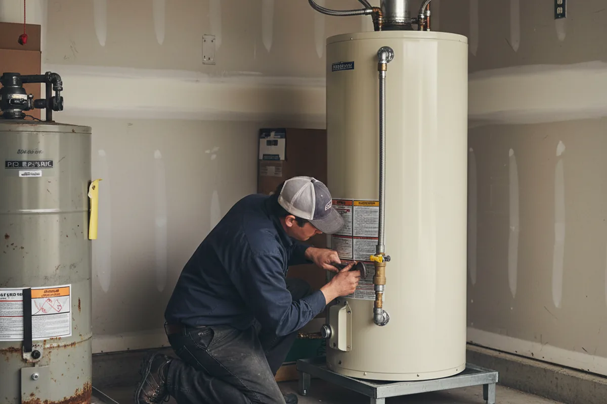 Water heater and shutoff valve replacement in Pompano Beach